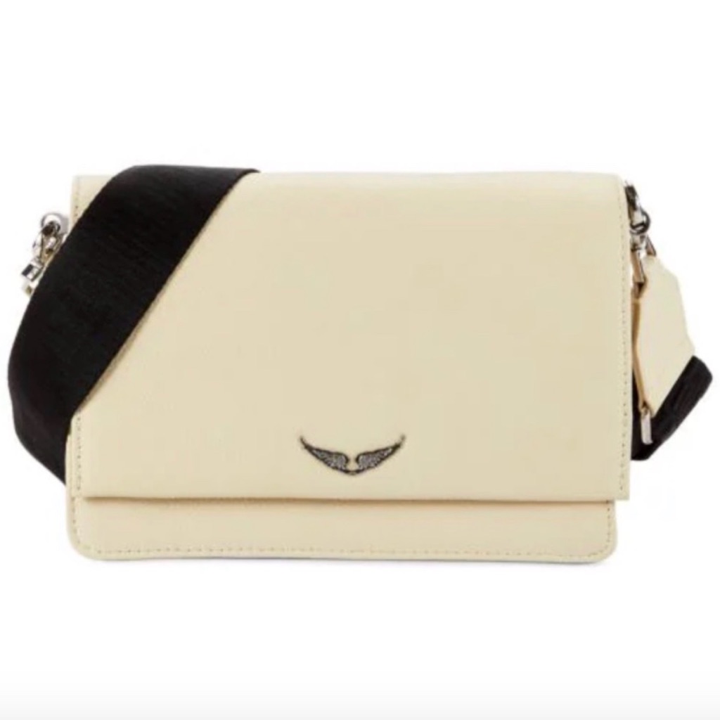 Zadig And Zoltaire Crossbody Bag Purse Modern Minimal Posh Nwot Leather